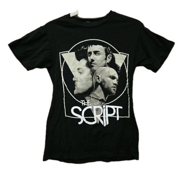 The Script Other - The Script Band Tour Shirt Vintage 2013 Short Sleeve Small 100% Cotton Women's